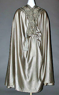 Hooded opera cloak-back view