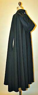 Vintage Calvin Kline hooded cloak with front buttons
