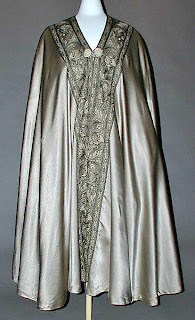 Hooded opera cloak with-front view
