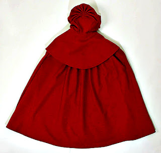 Cloak with detachable hood-back view